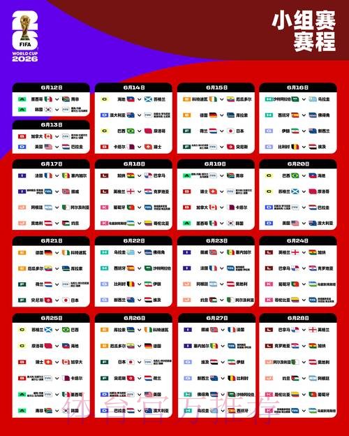 2026世界杯赛程网站